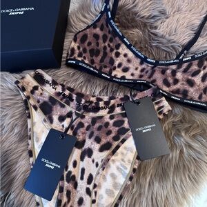 Skims Dolce & Gabbana bralette and brief set